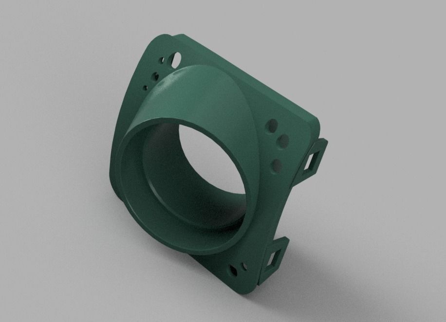 VW GOLF 5 60MM BOOST GAUAGE VENT HOUSING 3D print model_7