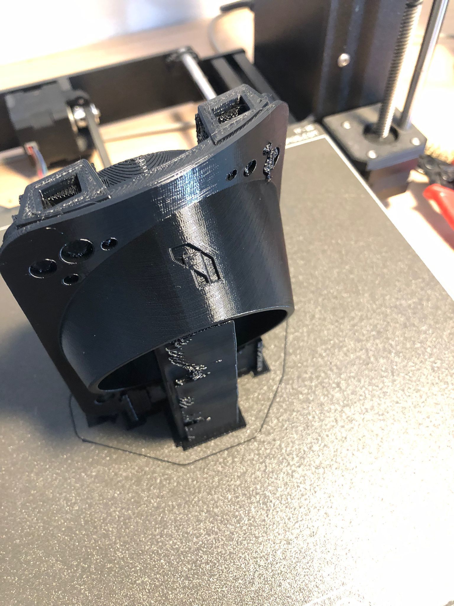 VW GOLF 5 60MM BOOST GAUAGE VENT HOUSING 3D print model_2