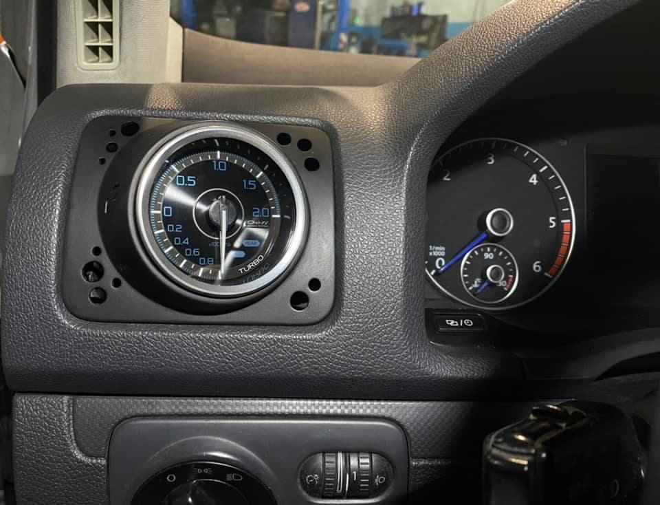 VW GOLF 5 60MM BOOST GAUAGE VENT HOUSING 3D print model_6