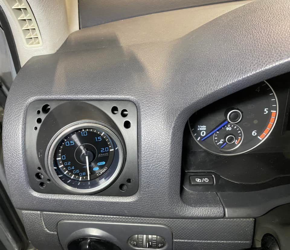 VW GOLF 5 60MM BOOST GAUAGE VENT HOUSING 3D print model_4