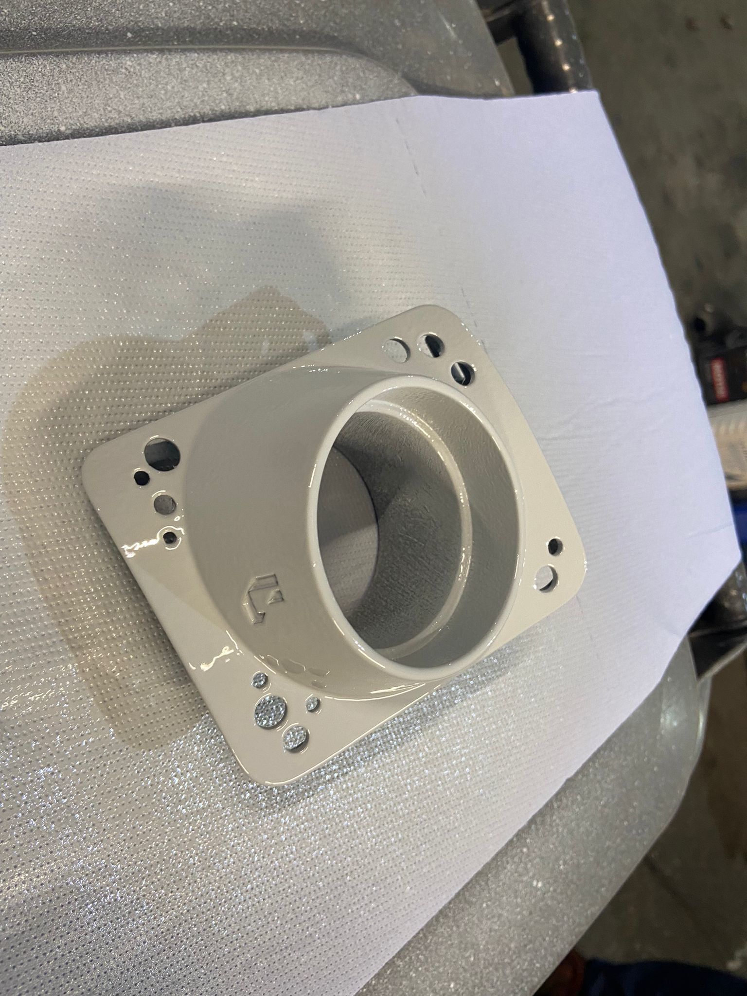 VW GOLF 5 60MM BOOST GAUAGE VENT HOUSING 3D print model_3