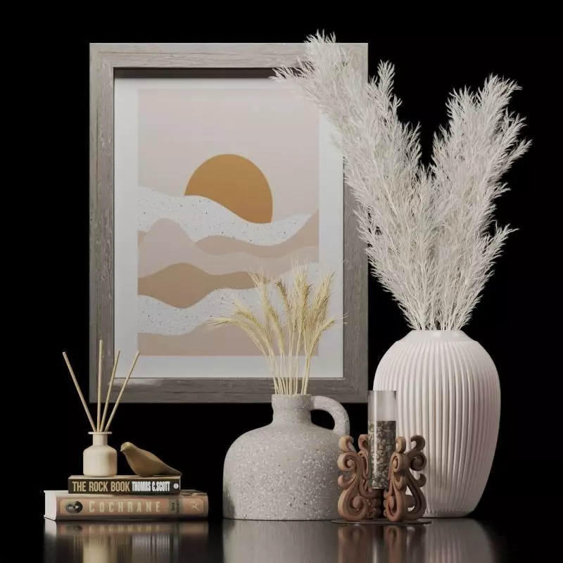 Decorative set 02 3D model_0