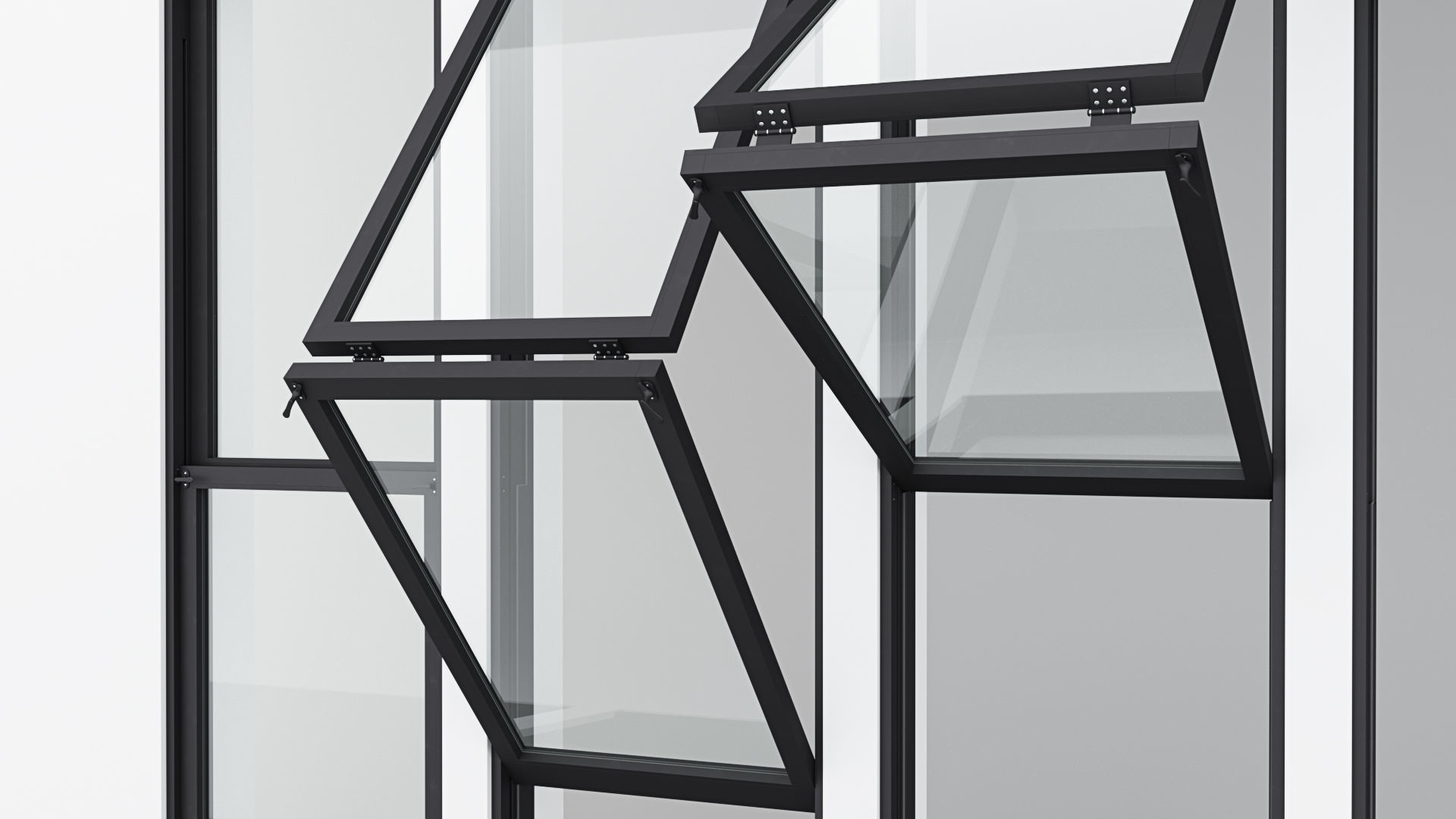 Collection Aluminium window x4 _14