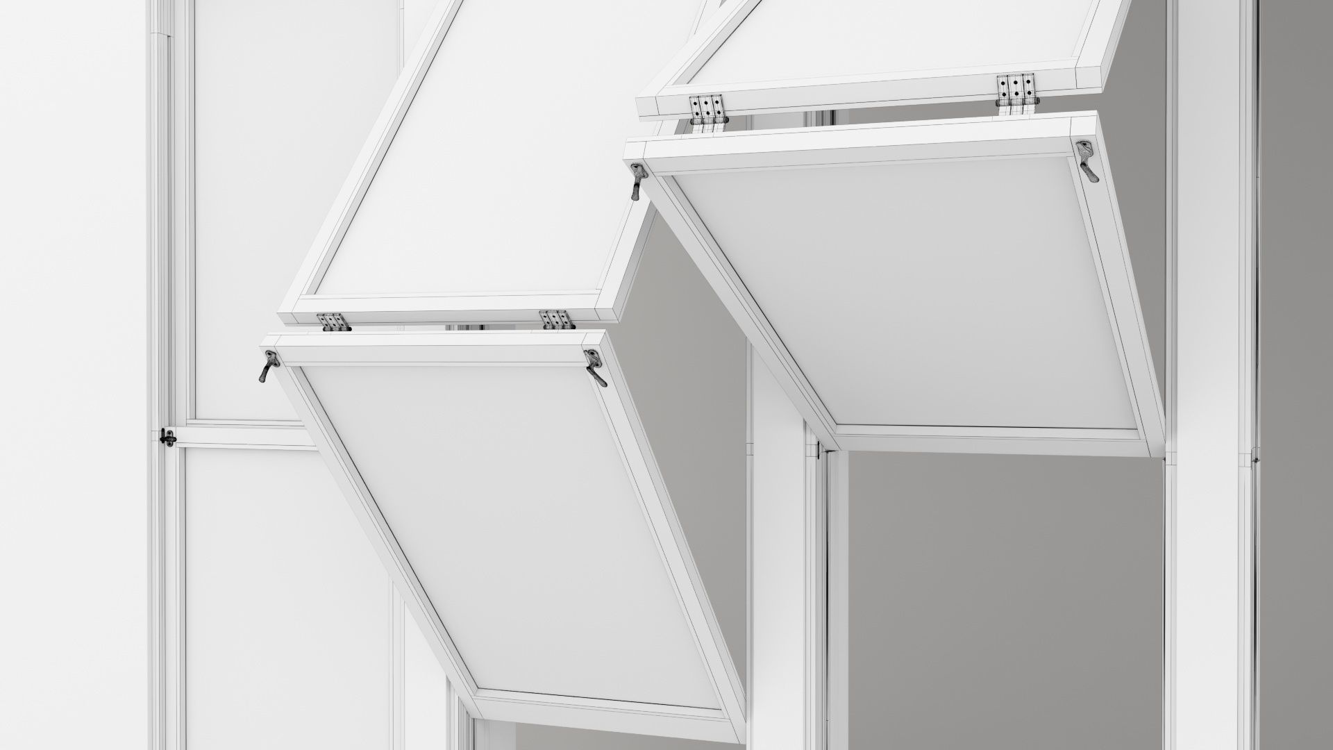 Collection Aluminium window x4 _16