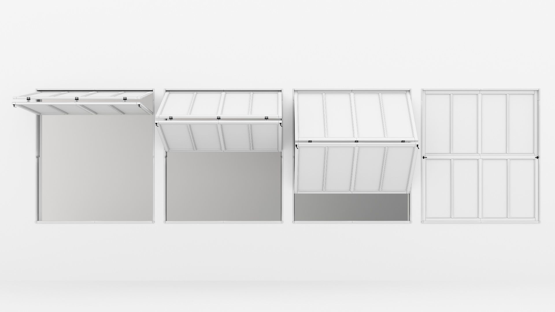 Collection Aluminium window x4 _22