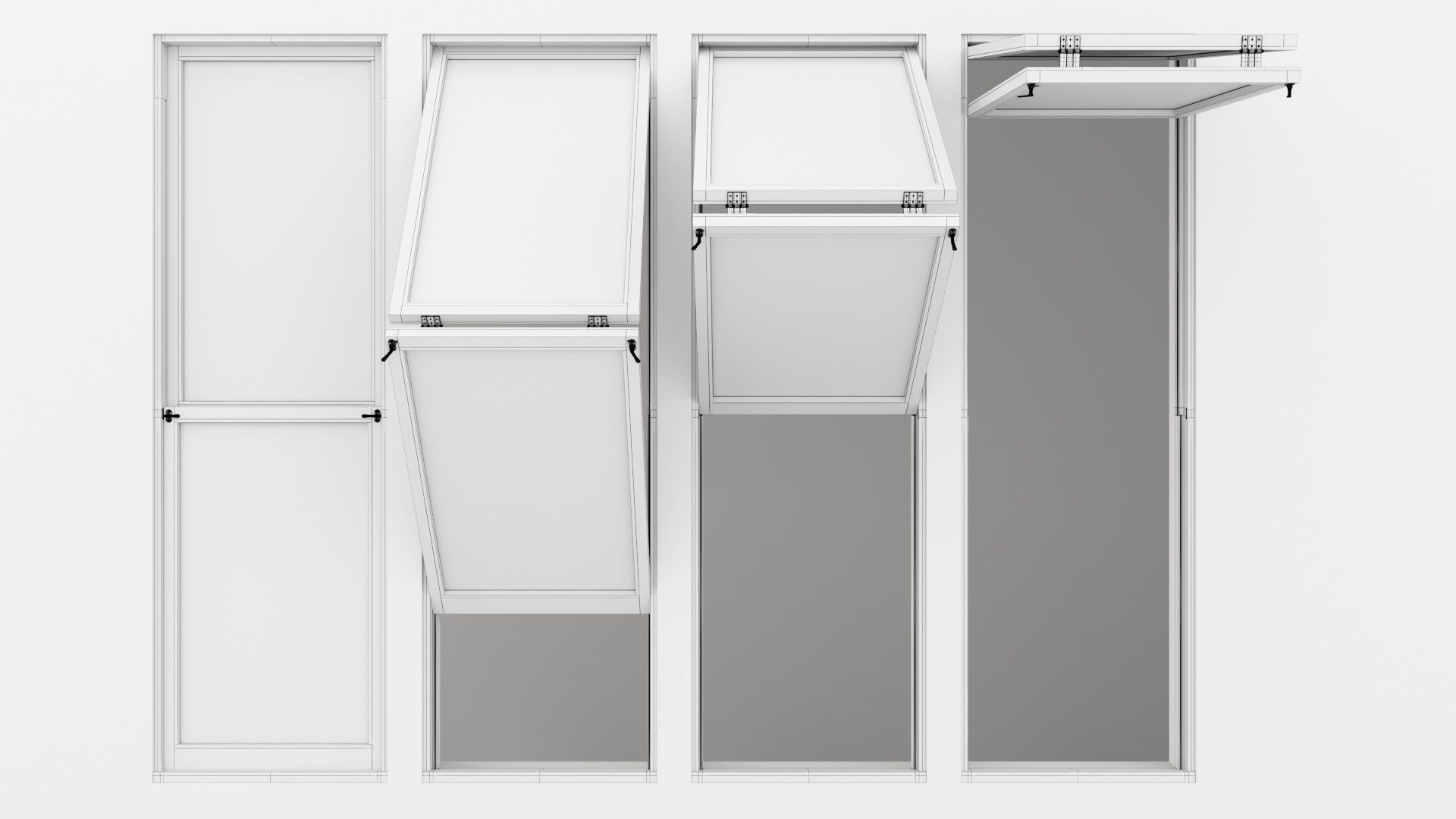 Collection Aluminium window x4 _15