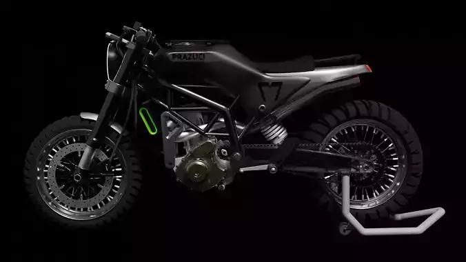 Husqvarna Svartpilen Low-poly 3D model