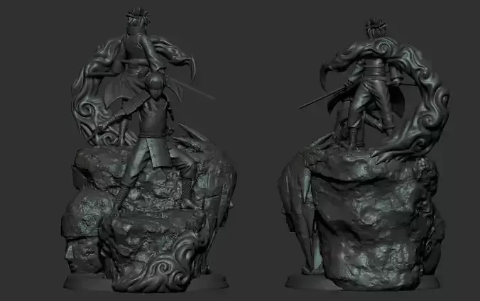 Hashirama and Madara - Naruto 3D print model