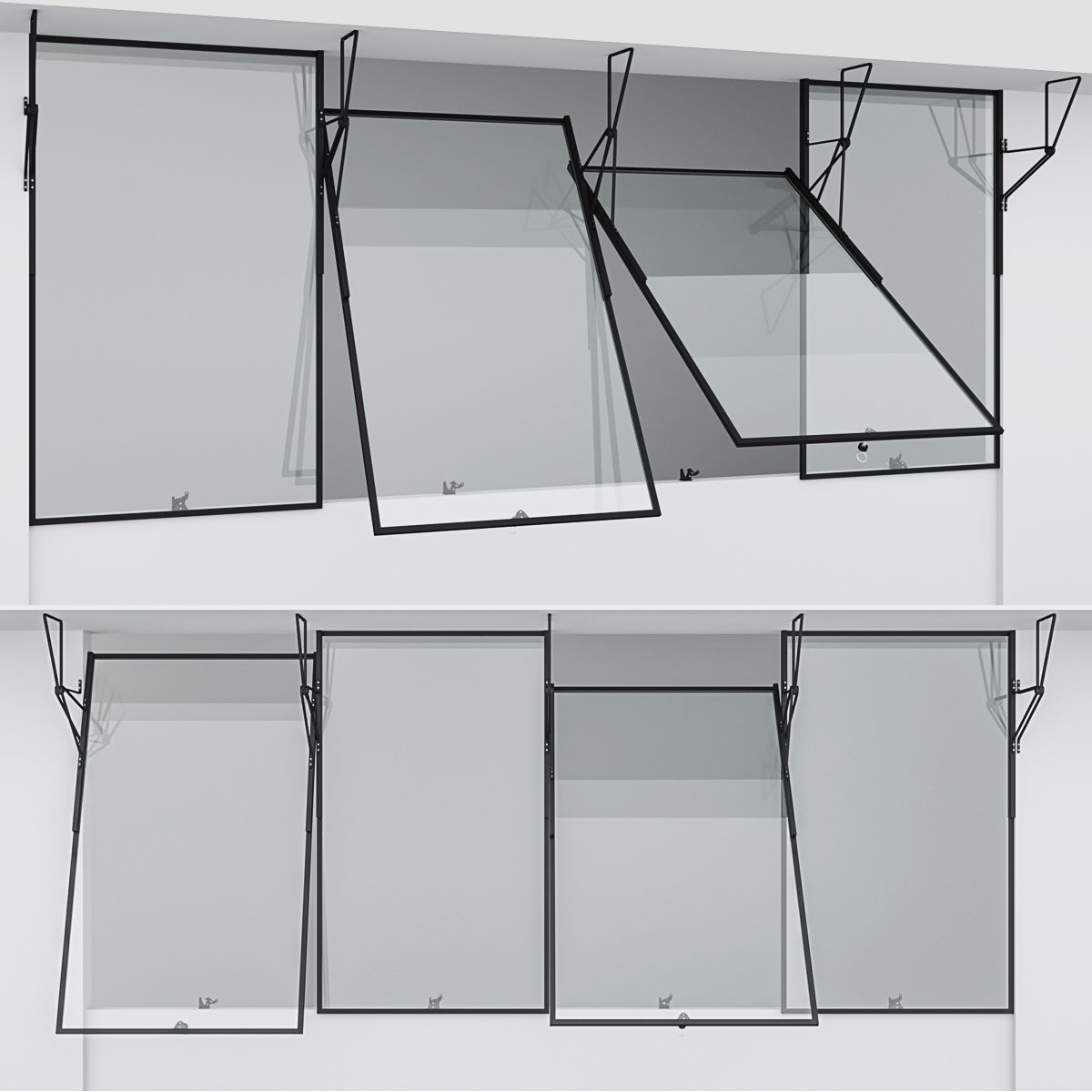 Collection Aluminium window x4 2 _2