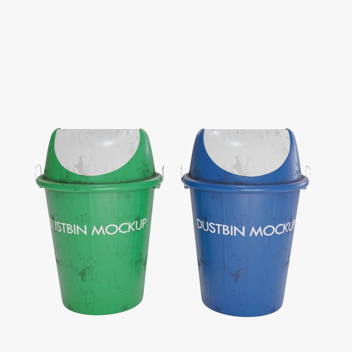Dustbin 2 trash can 3D model_12