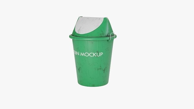 Dustbin 2 trash can 3D model
