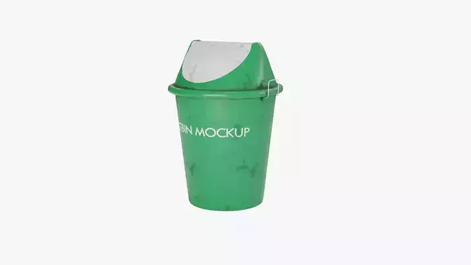 Dustbin 2 trash can 3D model