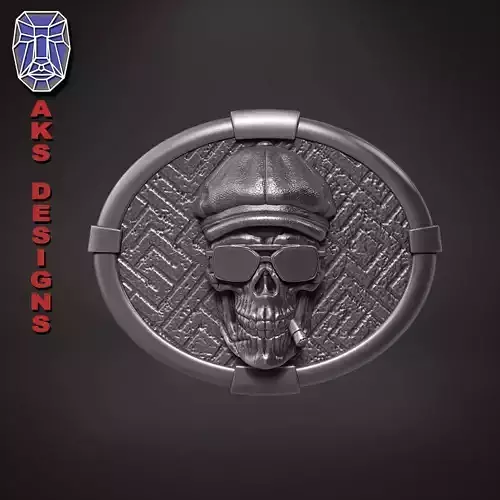  skull Belt buckle Gangster version 2 