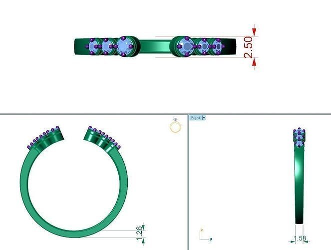 rings ring design Free 3D print model