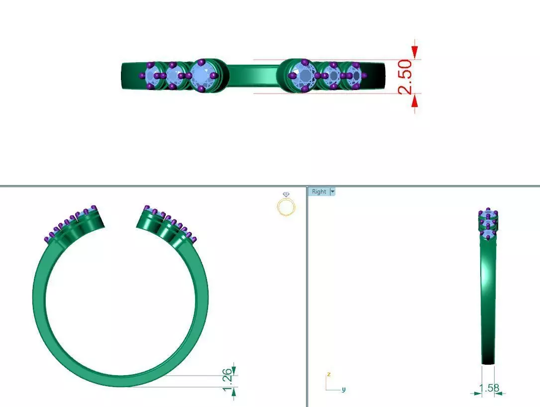 rings ring design Free 3D print model