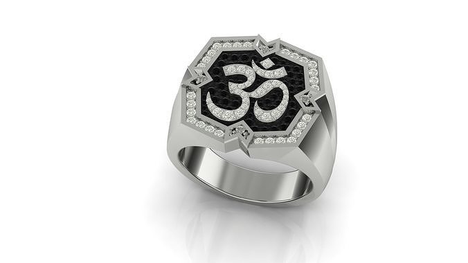 OM RING 3D print model