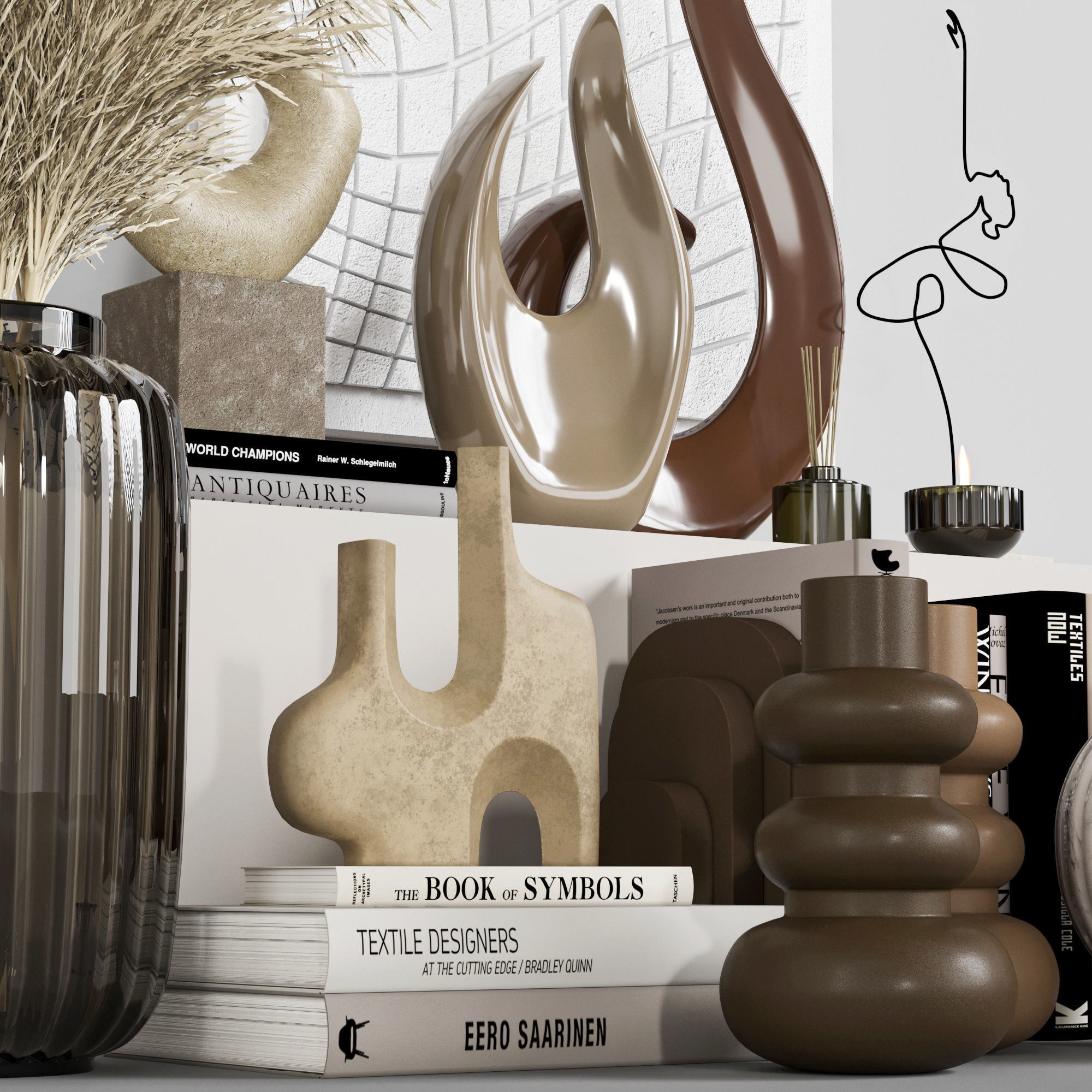 decorative set Vol012 3D model_2