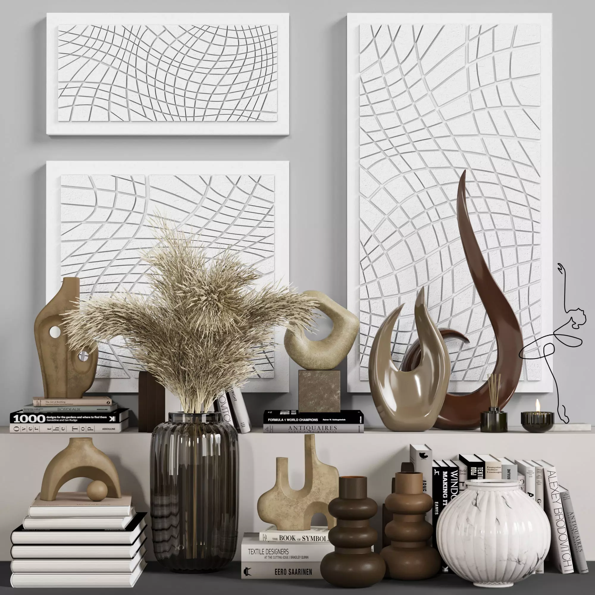 decorative set Vol012 3D model_0