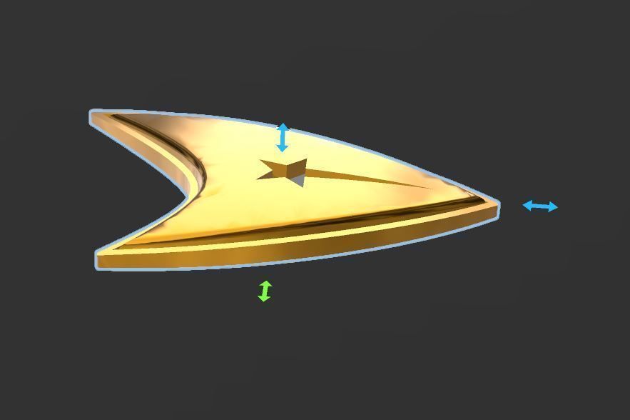 Star Trek  Strange new worlds Badge 3D print model_1