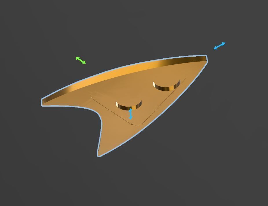 Star Trek  Strange new worlds Badge 3D print model_2