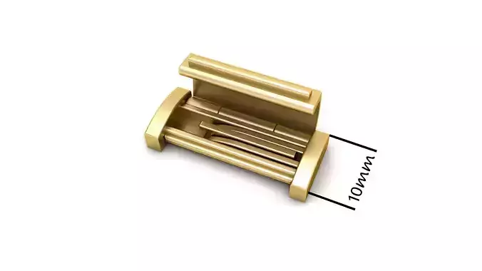 10 MM Plain Lock Box for Jewelry 3D print model