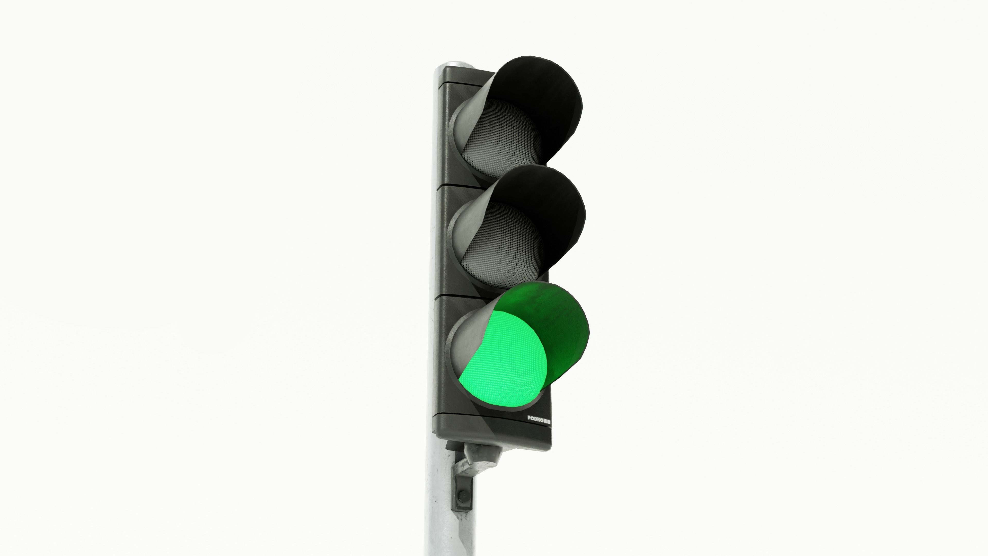 European Traffic Lights PBR Game-ready Low-poly 3D model_4