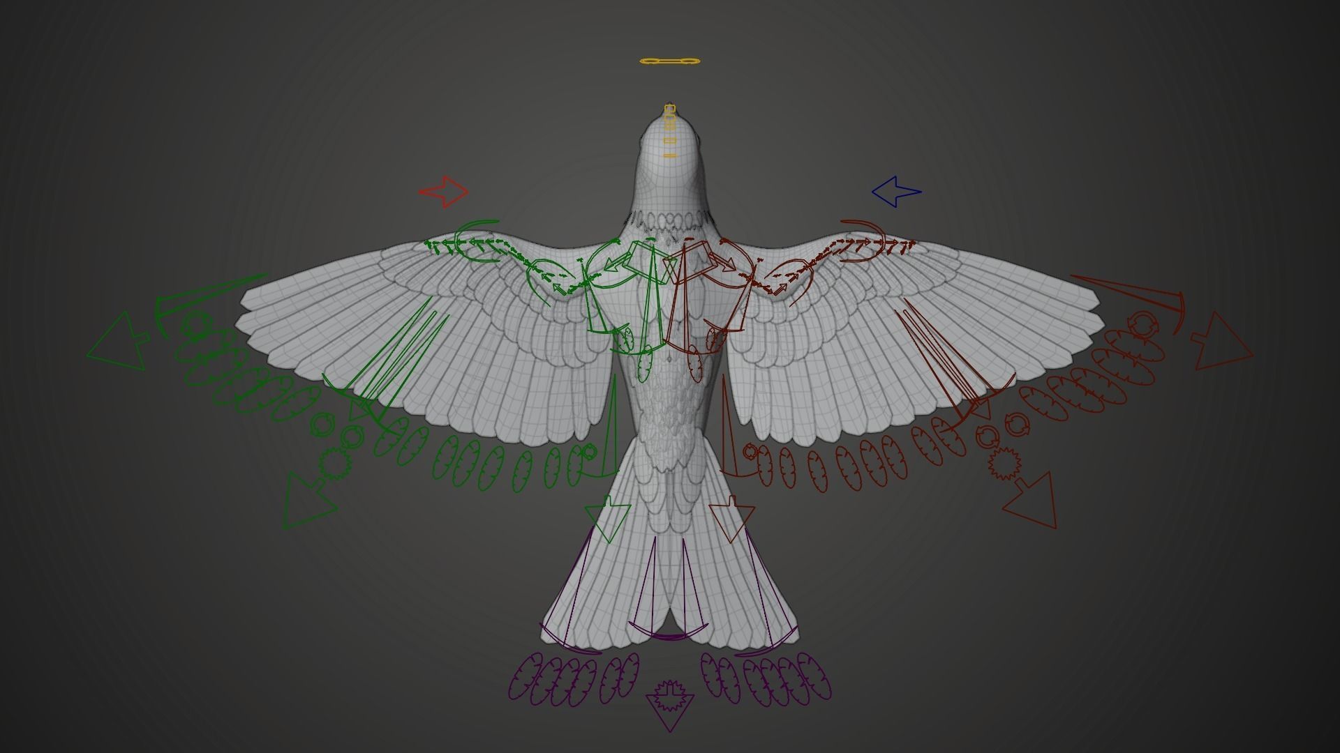 Sparrow Animated VFX Grace 3D model_23