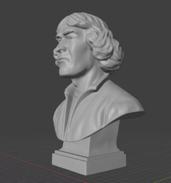 Nicolaus Copernicus 3D print model_23