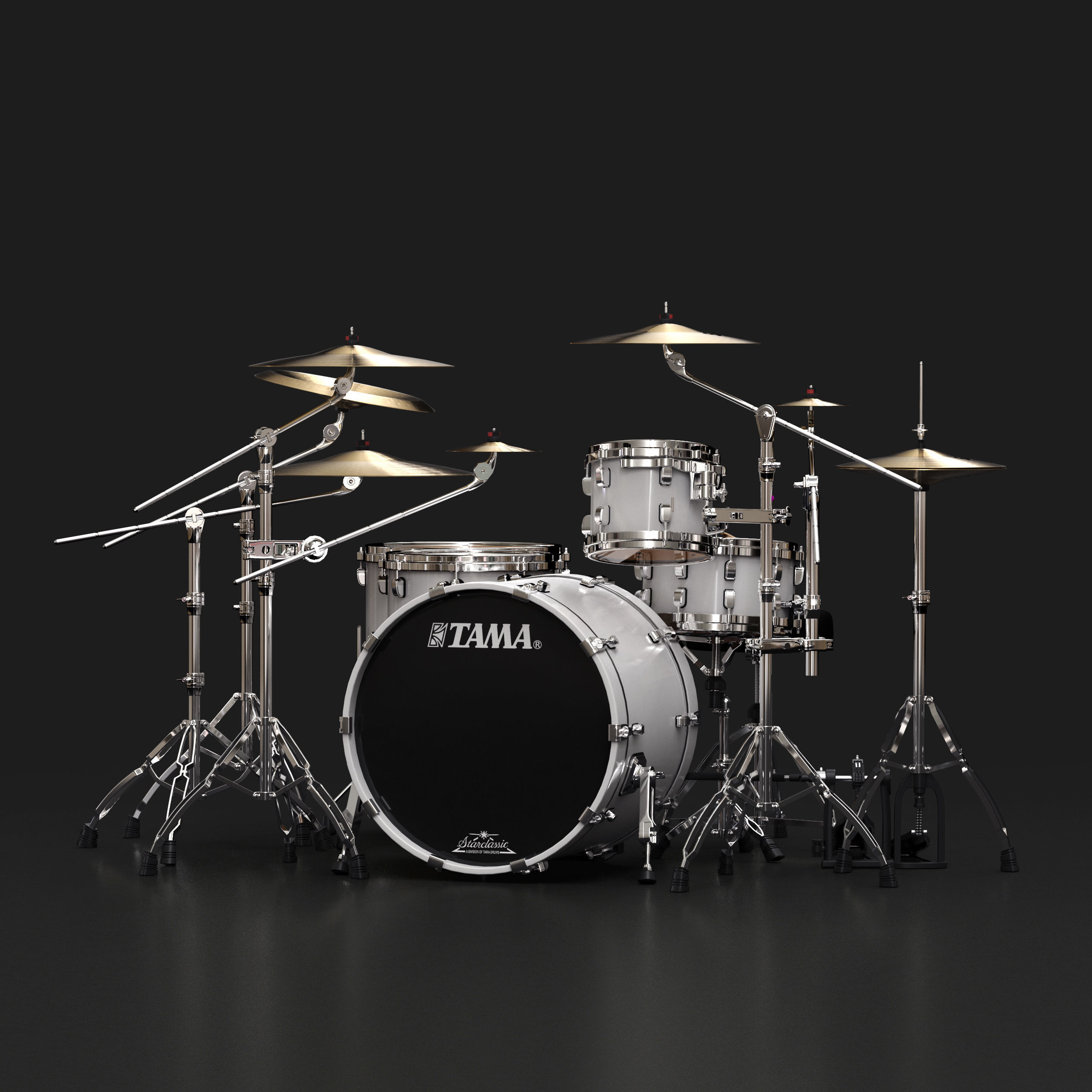 Tama Performer Drum Kit 3D model_1