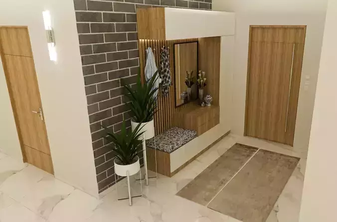 entrance hall 3d model 3D model