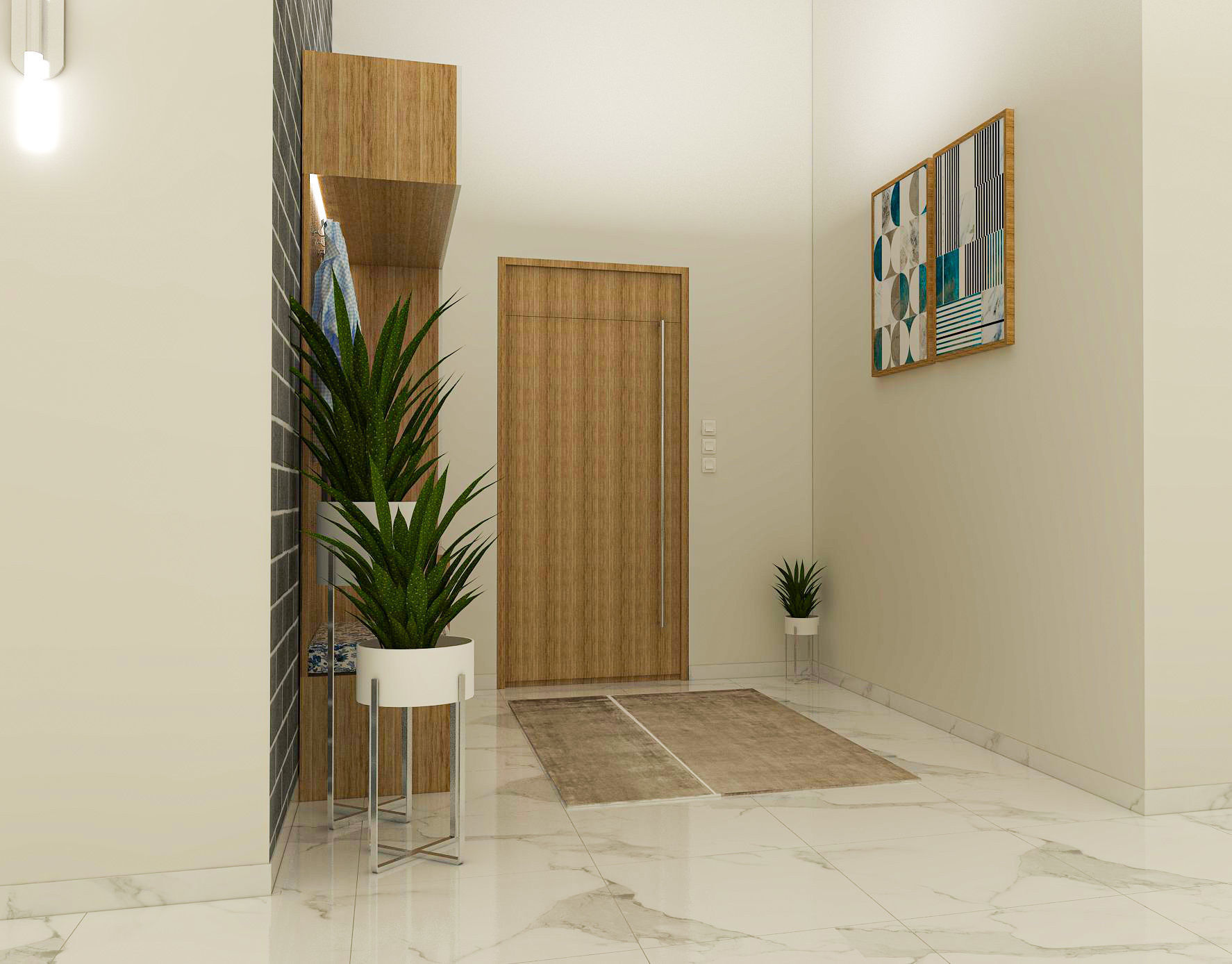 entrance hall 3d model 3D model_5
