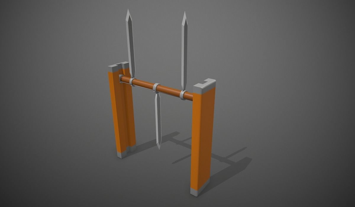Obstacle for Game hyper casual Low-poly 3D model_14