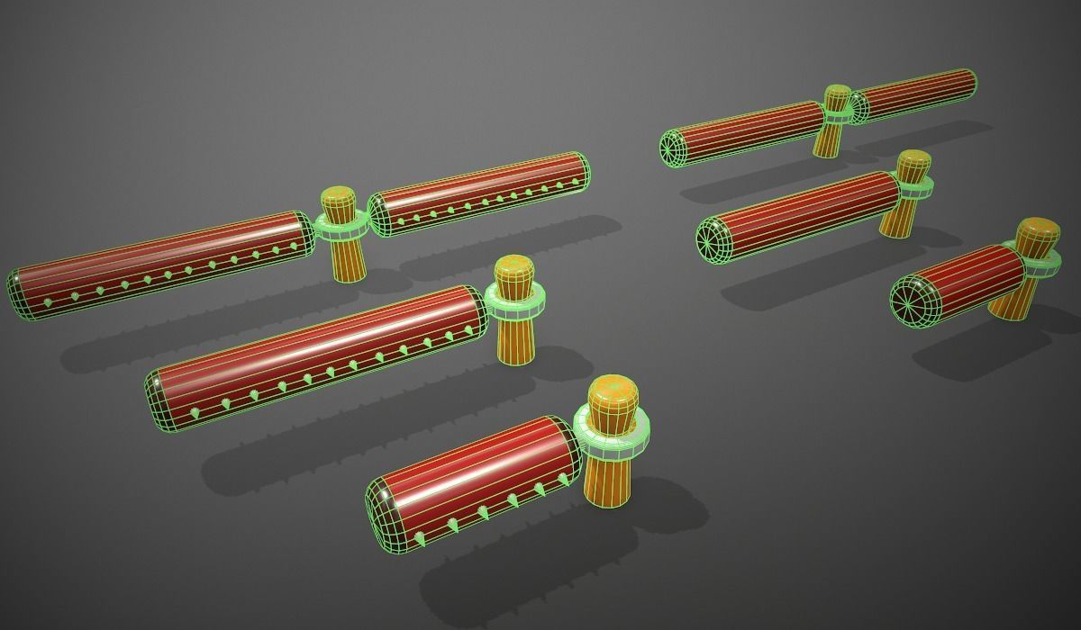 Obstacle for Game hyper casual Low-poly 3D model_3