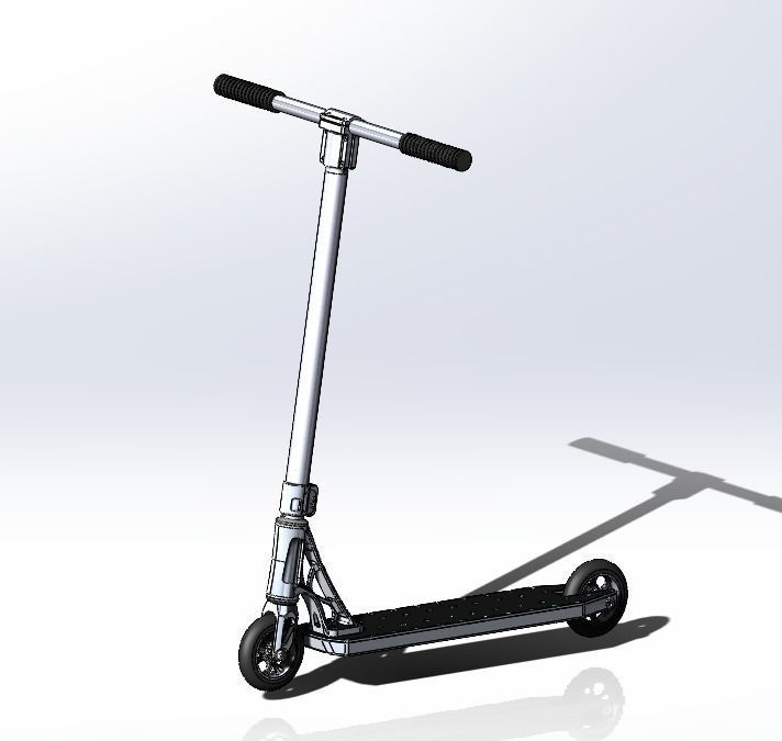 Scooter kick 3D model_1