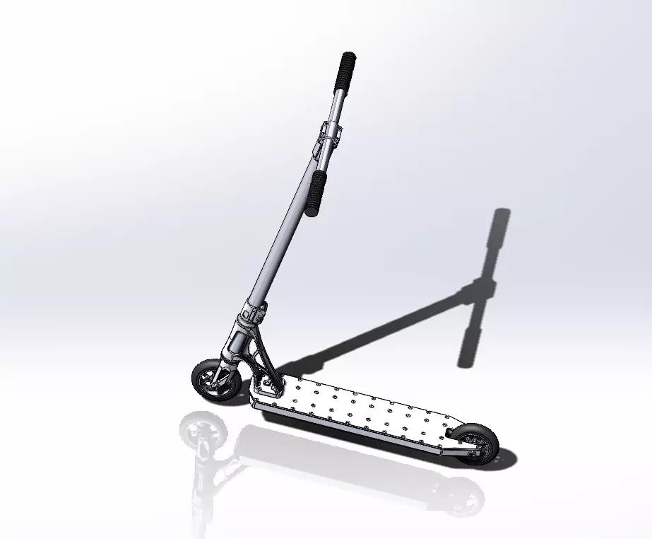 Scooter kick 3D model_0