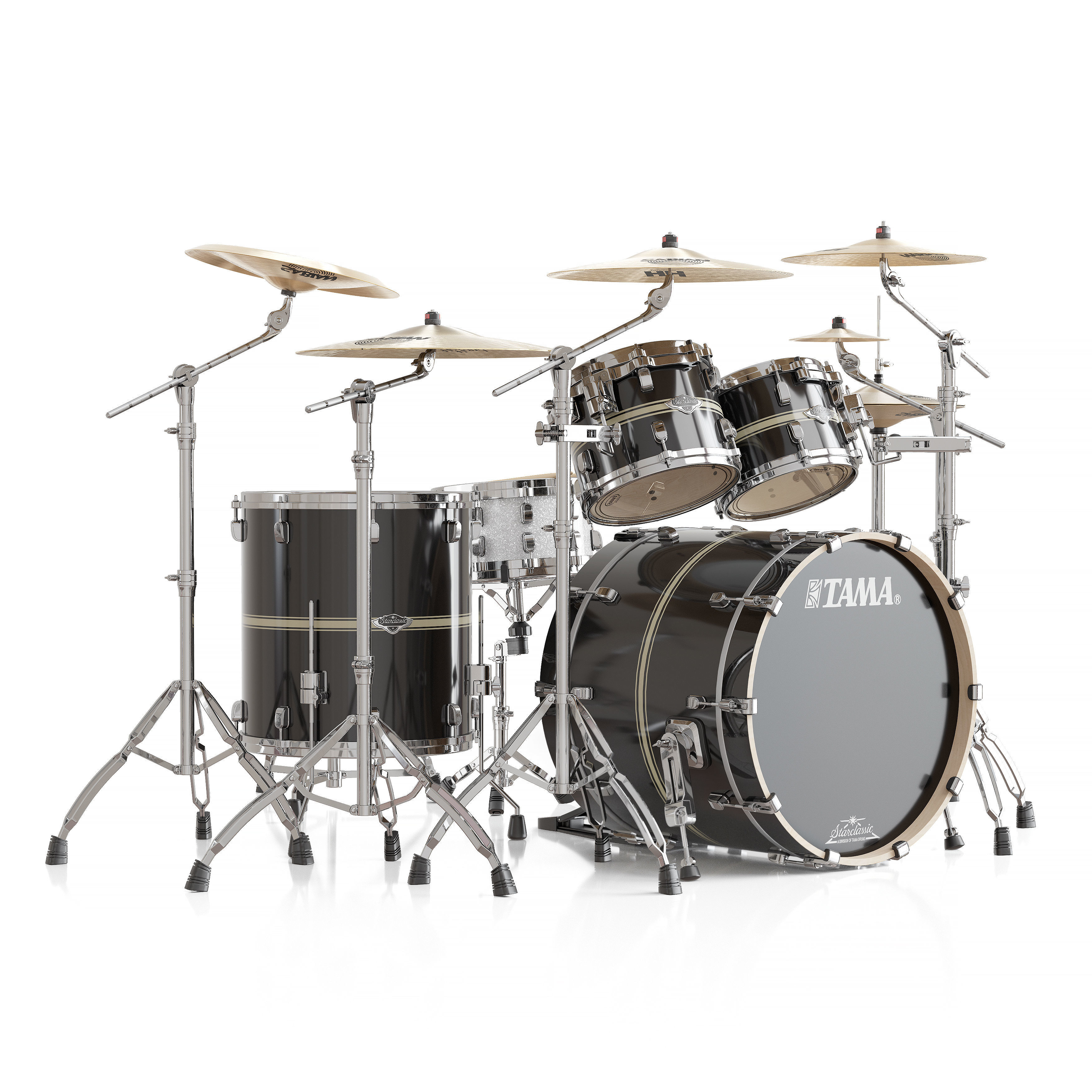 Drum set TAMA PERFORMER 3D model_4