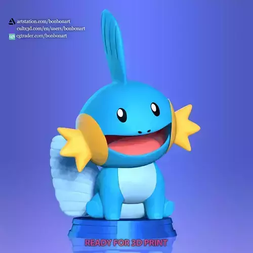 Mudkip - Pokemon Go 3D print model