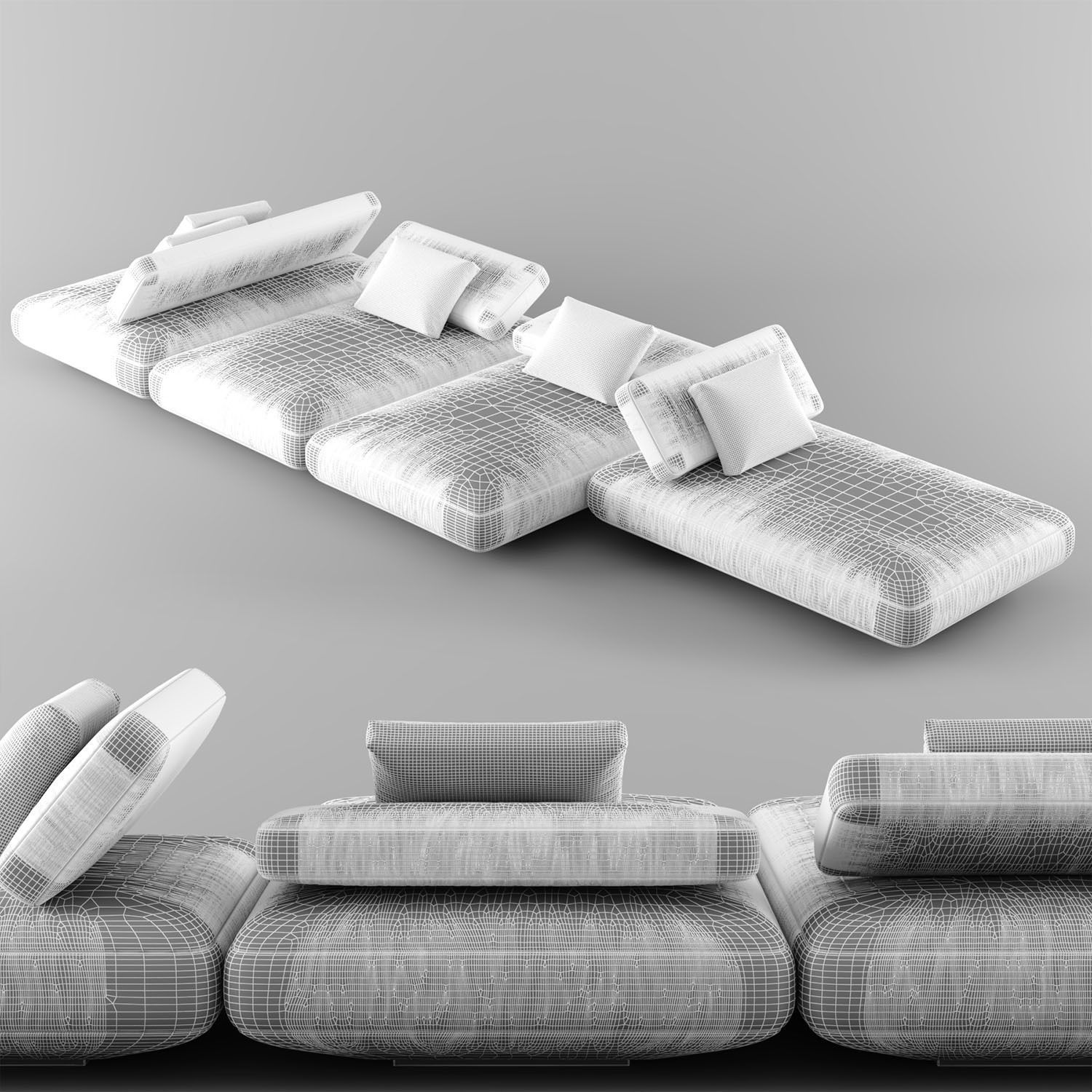 Paola Lenti Agio Sofa 04 3D model_4