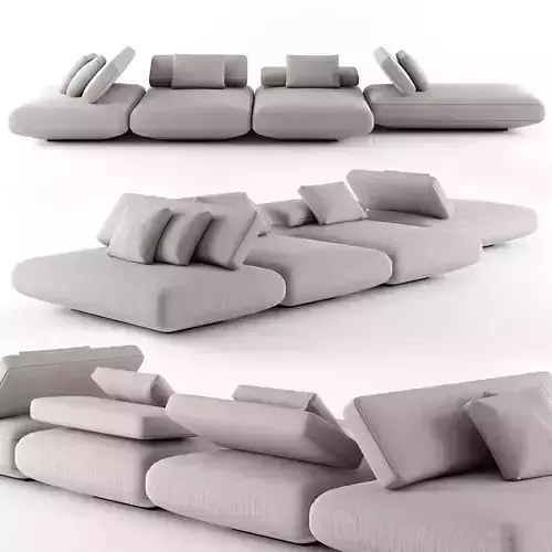 Paola Lenti Agio Sofa 04 3D model