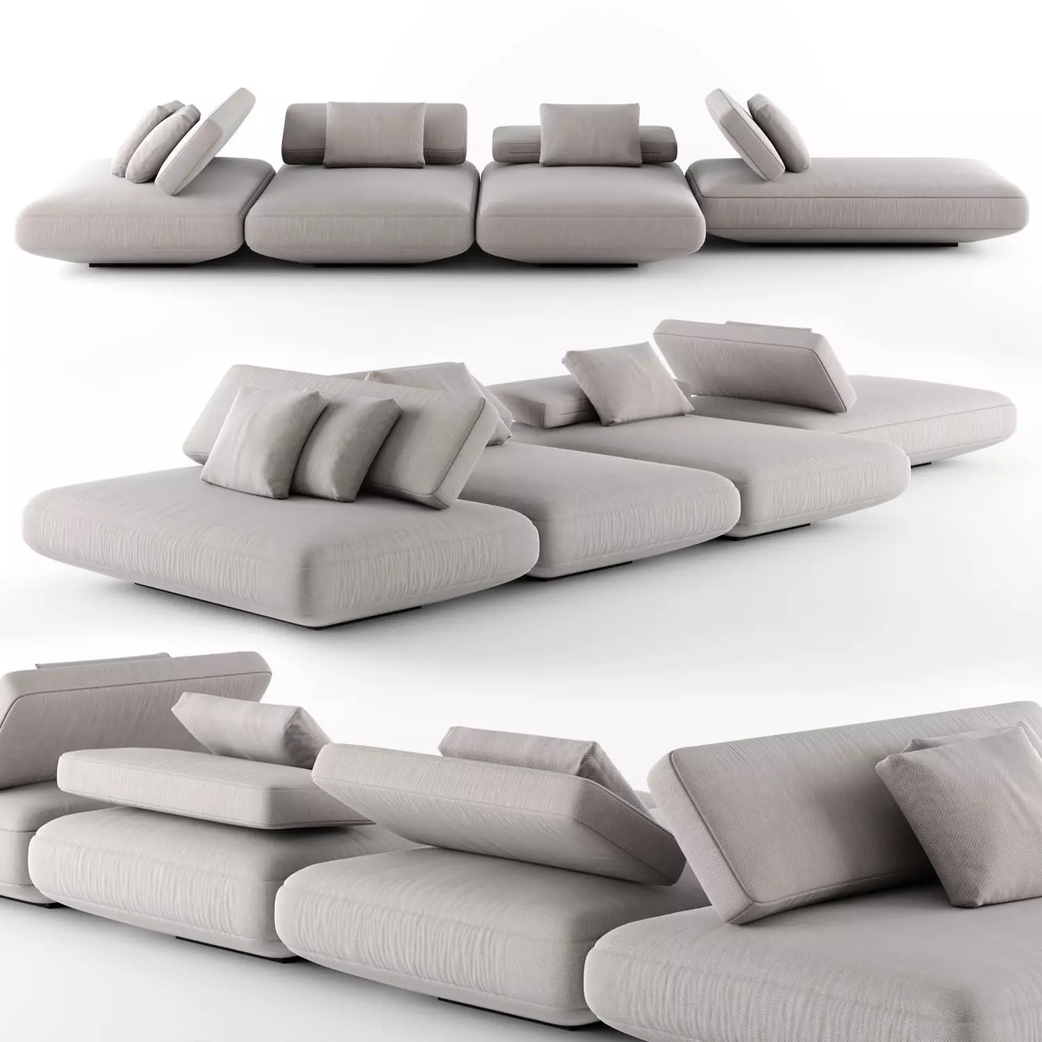 Paola Lenti Agio Sofa 04 3D model_0