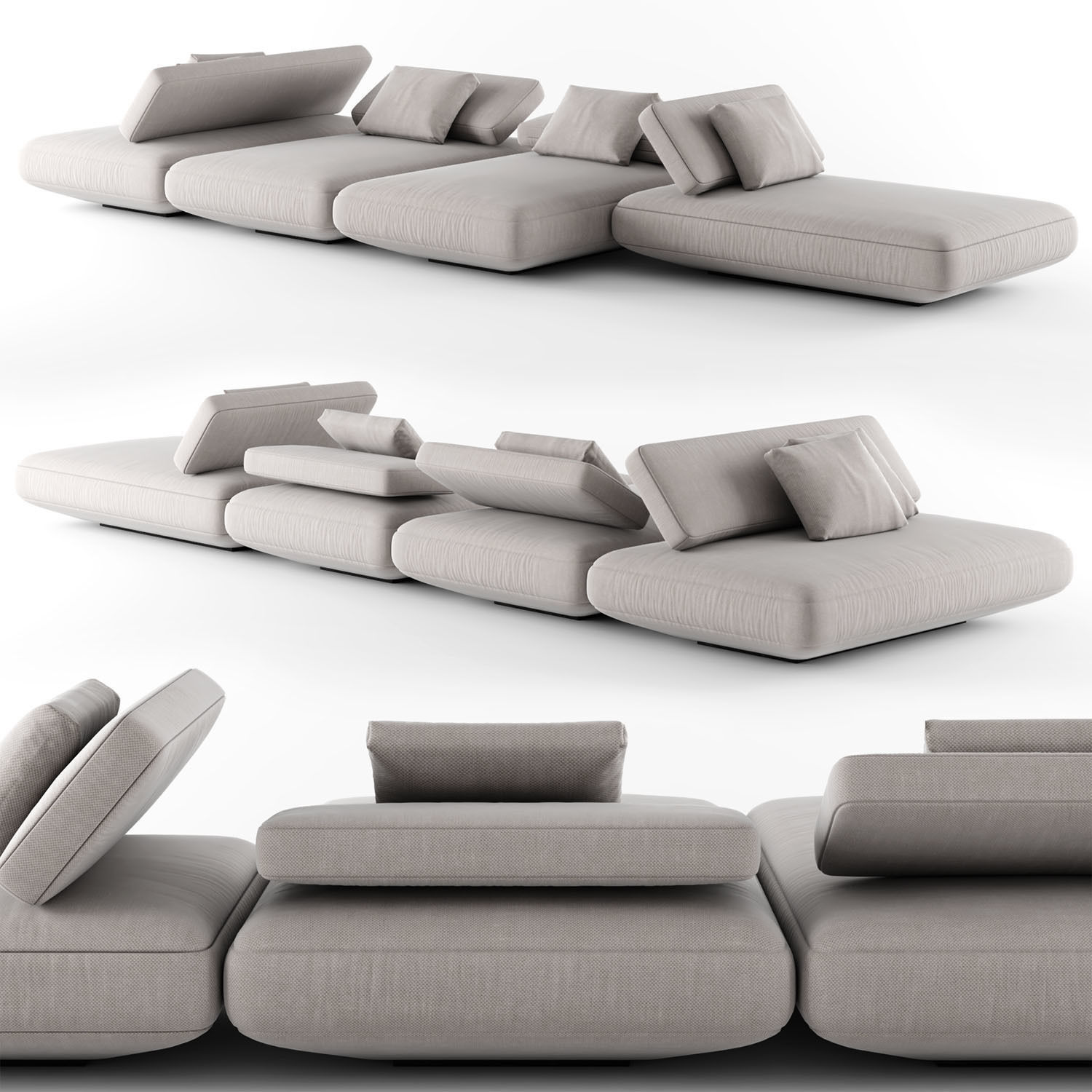 Paola Lenti Agio Sofa 04 3D model_1