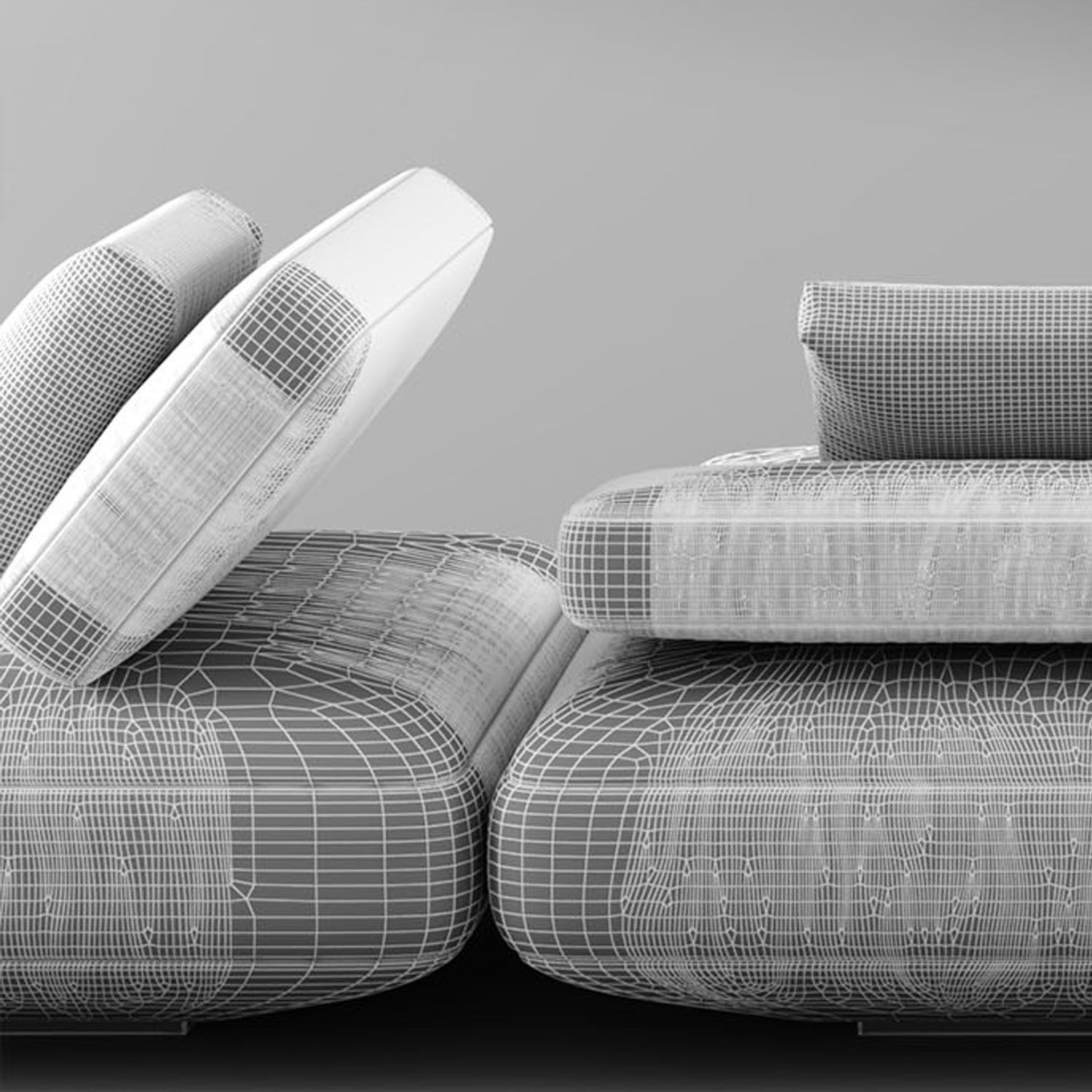 Paola Lenti Agio Sofa 04 3D model_5