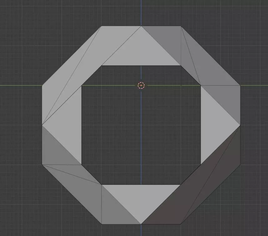 its letter O  Free low-poly 3D model_0