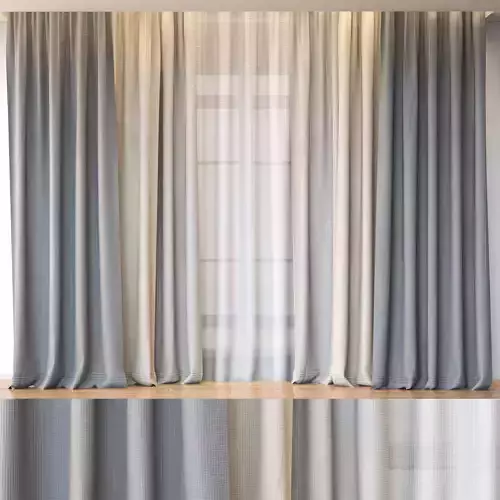 Minimalistic Curtain With 4K Textures