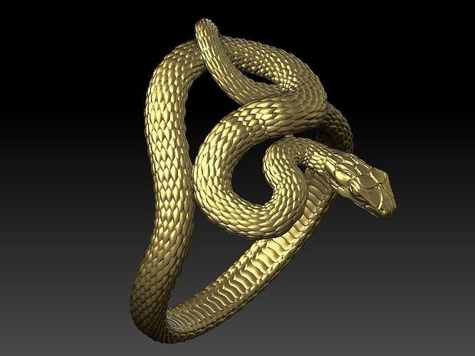 snake ring 3D print model