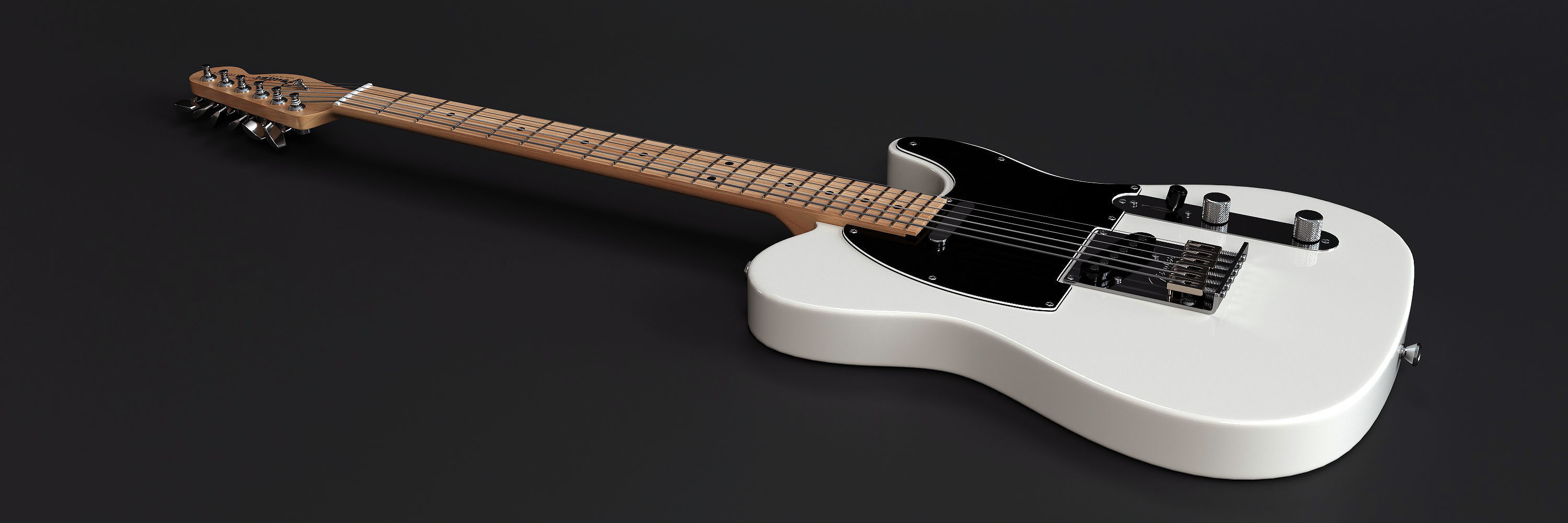 Electric Guitar Fender Telecaster 3D model_6