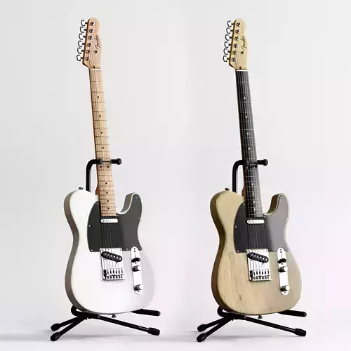 Electric Guitar Fender Telecaster 3D model