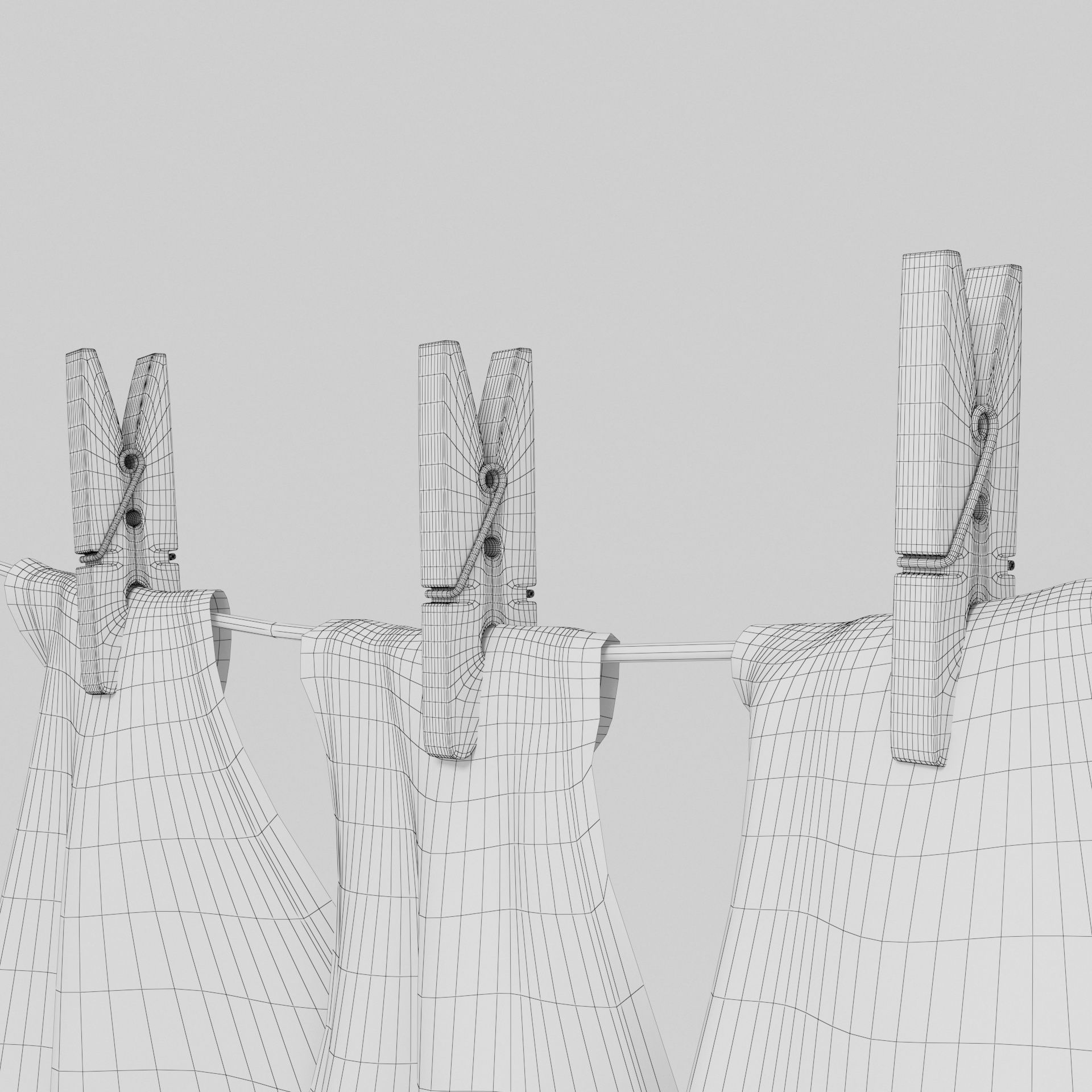 Hanging towel 3D model_9