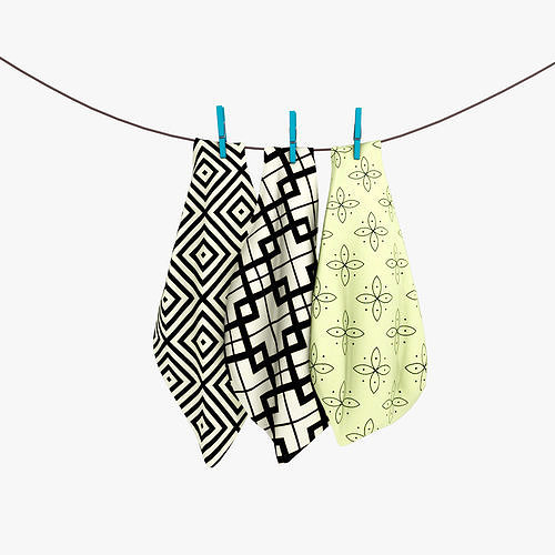 Hanging towel 3D model