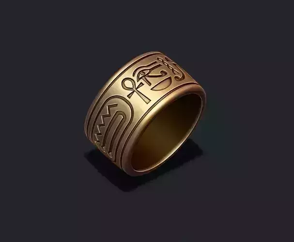egyptian symbols ring